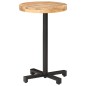vidaXL Mesa de bistró redonda madera de mango rugosa Ø50x75 cm vidaXL Mesa de bistró redonda madera de mango rugosa Ø50x75 cm