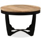 vidaXL Mesa de centro madera maciza de mango sin tratar 60x40 cm vidaXL Mesa de centro madera maciza de mango sin tratar 60x40 cm