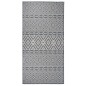 vidaXL Alfombra de exterior de tejido plano rayas azules 100x200 cm vidaXL Alfombra de exterior de tejido plano rayas azules 100x200 cm