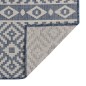 vidaXL Alfombra de exterior de tejido plano rayas azules 100x200 cm vidaXL Alfombra de exterior de tejido plano rayas azules 100x200 cm