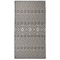 vidaXL Alfombra de exterior de tejido plano rayas negras 80x150 cm vidaXL Alfombra de exterior de tejido plano rayas negras 80x150 cm