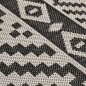 vidaXL Alfombra de exterior de tejido plano rayas negras 80x150 cm vidaXL Alfombra de exterior de tejido plano rayas negras 80x150 cm