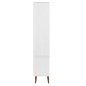 vidaXL Mueble vitrina MOLDE madera maciza de pino blanco 90x35x175 cm vidaXL Mueble vitrina MOLDE madera maciza de pino blanco 90x35x175 cm
