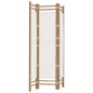 vidaXL Biombo plegable de 3 paneles bambú y lona 120 cm vidaXL Biombo plegable de 3 paneles bambú y lona 120 cm