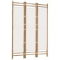 vidaXL Biombo plegable de 3 paneles bambú y lona 120 cm vidaXL Biombo plegable de 3 paneles bambú y lona 120 cm