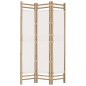 vidaXL Biombo plegable de 3 paneles bambú y lona 120 cm vidaXL Biombo plegable de 3 paneles bambú y lona 120 cm