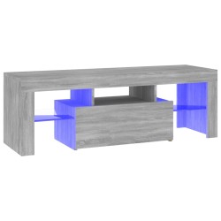 vidaXL Mueble de TV con luces LED gris Sonoma 120x35x40 cm