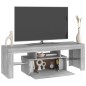 vidaXL Mueble de TV con luces LED gris Sonoma 120x35x40 cm vidaXL Mueble de TV con luces LED gris Sonoma 120x35x40 cm