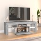 vidaXL Mueble de TV con luces LED gris Sonoma 120x35x40 cm vidaXL Mueble de TV con luces LED gris Sonoma 120x35x40 cm