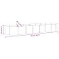 vidaXL Jardinera arriate acero recubrimiento polvo plata 296x80x36 cm vidaXL Jardinera arriate acero recubrimiento polvo plata 296x80x36 cm