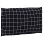 vidaXL Cojines para palés 2 piezas tela Oxford a cuadros negros vidaXL Cojines para palés 2 piezas tela Oxford a cuadros negros