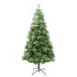 vidaXL Árbol de Navidad con luces y piñas PVC PE verde 225 cm vidaXL Árbol de Navidad con luces y piñas PVC PE verde 225 cm