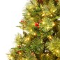 vidaXL Árbol de Navidad con luces y piñas PVC PE verde 225 cm vidaXL Árbol de Navidad con luces y piñas PVC PE verde 225 cm
