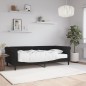 vidaXL Sofá cama con colchón terciopelo negro 90x190 cm vidaXL Sofá cama con colchón terciopelo negro 90x190 cm