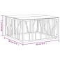 vidaXL Mesa de centro acero inoxidable y vidrio 80x80x40 cm vidaXL Mesa de centro acero inoxidable y vidrio 80x80x40 cm