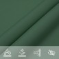 vidaXL Toldo de vela rectangular tela Oxford verde oscuro 3x4 m vidaXL Toldo de vela rectangular tela Oxford verde oscuro 3x4 m