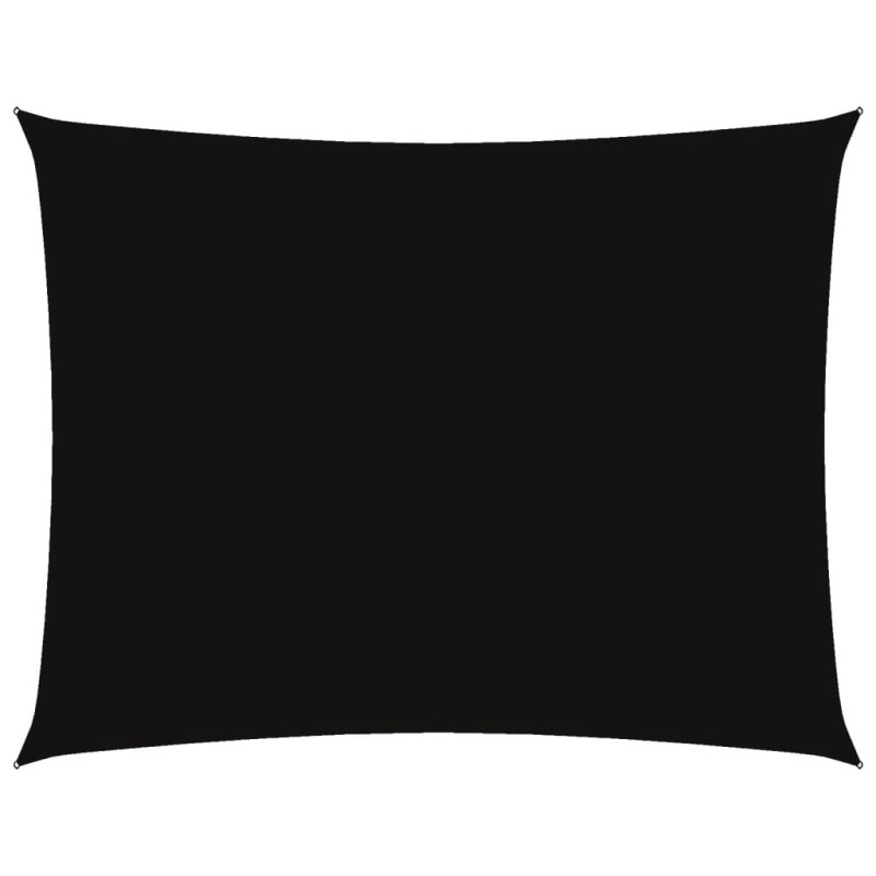 vidaXL Toldo de vela rectangular tela Oxford negro 5x6 m vidaXL Toldo de vela rectangular tela Oxford negro 5x6 m