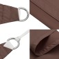 vidaXL Toldo de vela rectangular tela Oxford marrón 5x6 m vidaXL Toldo de vela rectangular tela Oxford marrón 5x6 m