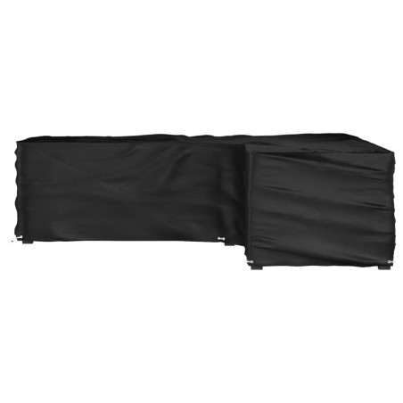 vidaXL Funda para muebles de jardín forma de L 16 ojales 250x250x70 cm