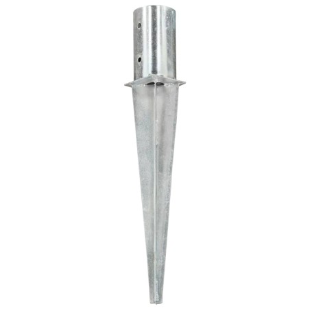 vidaXL Picas de tierra 6 unidades acero galvanizado plateado 8x61 cm