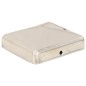 vidaXL Tapas piramidales postes valla 6 uds acero inoxidable 71x71 mm vidaXL Tapas piramidales postes valla 6 uds acero inoxidable 71x71 mm