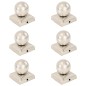 vidaXL Tapas para postes 6 uds acero inoxidable globo final 71x71 mm vidaXL Tapas para postes 6 uds acero inoxidable globo final 71x71 mm