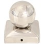 vidaXL Tapas para postes 6 uds acero inoxidable globo final 71x71 mm vidaXL Tapas para postes 6 uds acero inoxidable globo final 71x71 mm