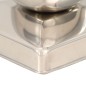 vidaXL Tapas para postes 6 uds acero inoxidable globo final 71x71 mm vidaXL Tapas para postes 6 uds acero inoxidable globo final 71x71 mm