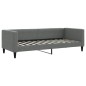 vidaXL Sofá cama nido con colchón tela gris oscuro 80x200 cm vidaXL Sofá cama nido con colchón tela gris oscuro 80x200 cm