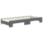 vidaXL Sofá cama nido con colchón tela gris oscuro 80x200 cm vidaXL Sofá cama nido con colchón tela gris oscuro 80x200 cm