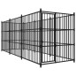 vidaXL Perrera de exterior 450x150x185 cm