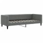vidaXL Sofá cama nido con cajones tela gris oscuro 80x200 cm