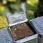 vidaXL Compostador de jardín negro 380 L vidaXL Compostador de jardín negro 380 L