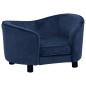 vidaXL Sofá para perros felpa azul 69x49x40 cm vidaXL Sofá para perros felpa azul 69x49x40 cm