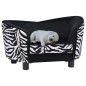 vidaXL Sofá para perros felpa negro 68x38x38 cm vidaXL Sofá para perros felpa negro 68x38x38 cm