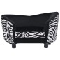 vidaXL Sofá para perros felpa negro 68x38x38 cm vidaXL Sofá para perros felpa negro 68x38x38 cm