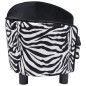vidaXL Sofá para perros felpa negro 68x38x38 cm vidaXL Sofá para perros felpa negro 68x38x38 cm