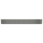 vidaXL Jardinera arriate acero recubrimiento polvo gris 332x40x36 cm