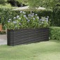 vidaXL Jardinera arriate acero recubierto polvo antracita 224x40x68 cm vidaXL Jardinera arriate acero recubierto polvo antracita 224x40x68 cm