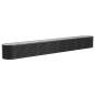 vidaXL Jardinera arriate acero recubierto polvo antracita 332x40x36 cm vidaXL Jardinera arriate acero recubierto polvo antracita 332x40x36 cm