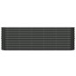 vidaXL Jardinera arriate acero recubierto polvo antracita 224x40x68 cm vidaXL Jardinera arriate acero recubierto polvo antracita 224x40x68 cm