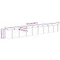 vidaXL Jardinera arriate acero recubierto polvo antracita 332x40x36 cm vidaXL Jardinera arriate acero recubierto polvo antracita 332x40x36 cm