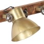 vidaXL Lámpara de pared industrial latón 90x25 cm E27 vidaXL Lámpara de pared industrial latón 90x25 cm E27
