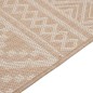 vidaXL Alfombra de exterior de tejido plano rayas marrones 80x150 cm vidaXL Alfombra de exterior de tejido plano rayas marrones 80x150 cm