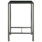 vidaXL Mesa y taburetes altos jardín 3 piezas ratán sintético gris vidaXL Mesa y taburetes altos jardín 3 piezas ratán sintético gris