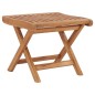 vidaXL Juego de muebles de jardín 3 piezas madera maciza de teca 