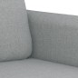 vidaXL Juego de sofás con cojines 3 piezas tela gris claro vidaXL Juego de sofás con cojines 3 piezas tela gris claro