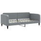 vidaXL Sofá cama nido con colchón tela gris claro 90x200 cm vidaXL Sofá cama nido con colchón tela gris claro 90x200 cm