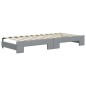 vidaXL Sofá cama nido con colchón tela gris claro 90x200 cm vidaXL Sofá cama nido con colchón tela gris claro 90x200 cm