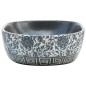 vidaXL Lavabo sobre encimera ovalado cerámica negro y azul 47x33x13 cm vidaXL Lavabo sobre encimera ovalado cerámica negro y azul 47x33x13 cm